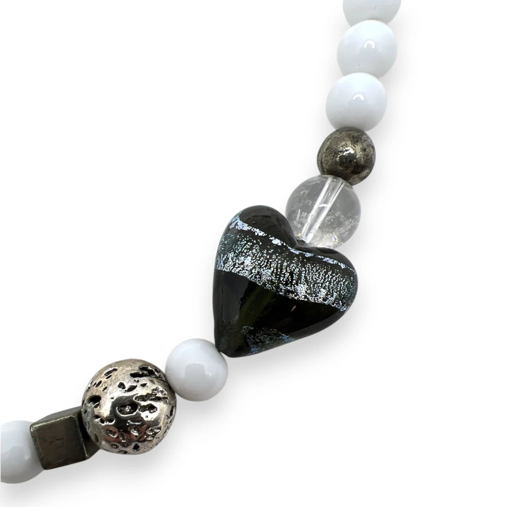 Steel Silver Heart Necklace