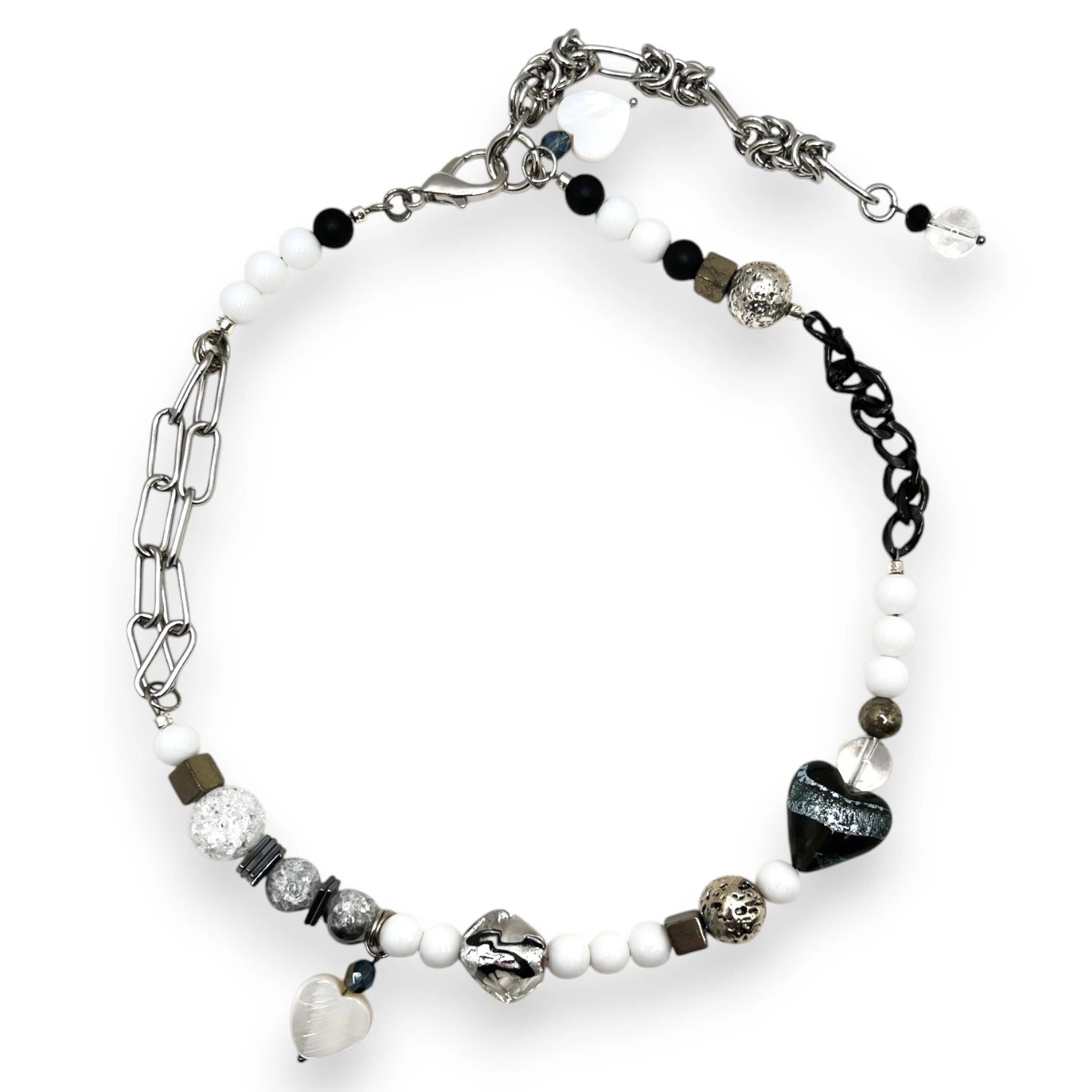 Steel Silver Heart Necklace