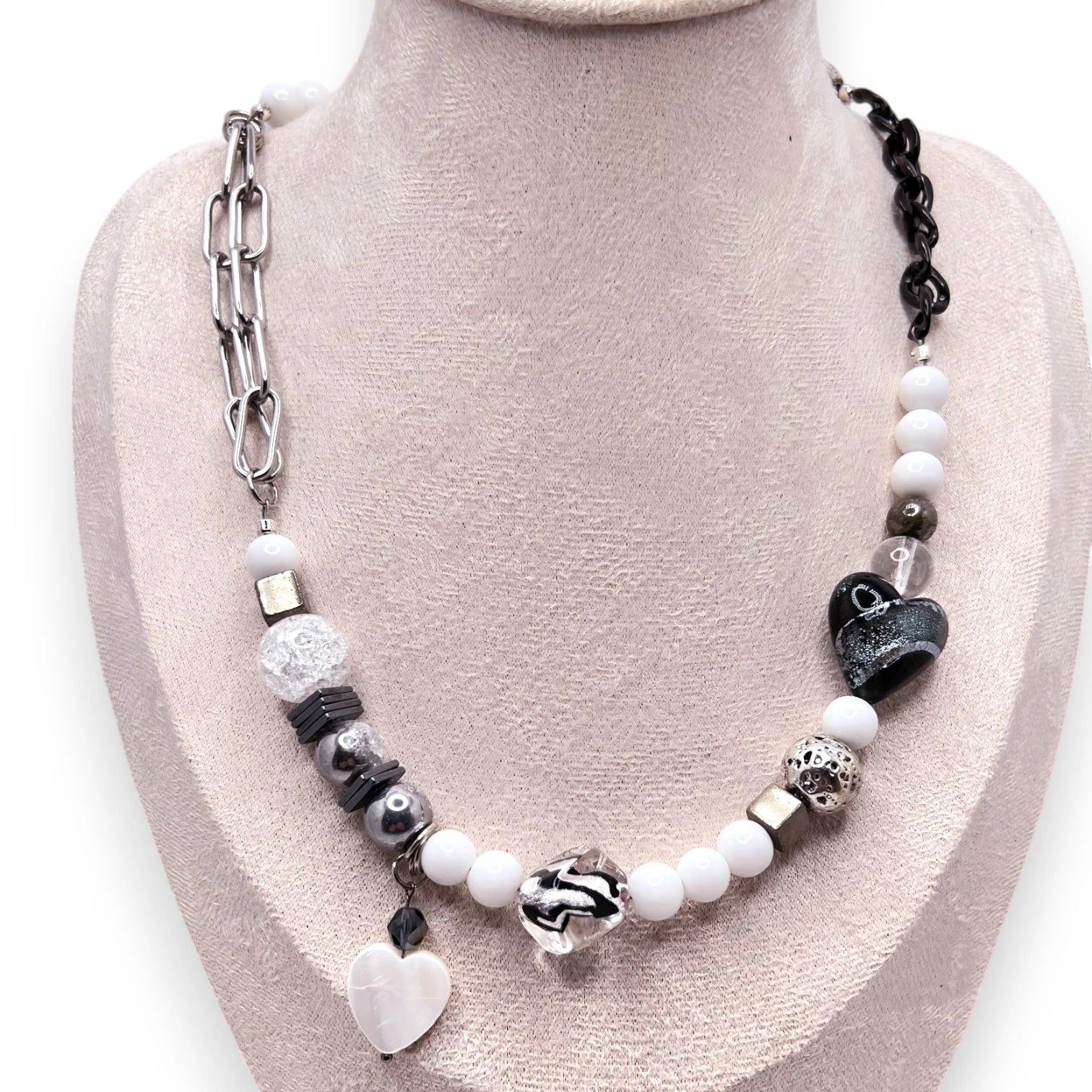 Steel Silver Heart Necklace