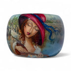 St. Petersburg Hand-Painted Wood Bangle