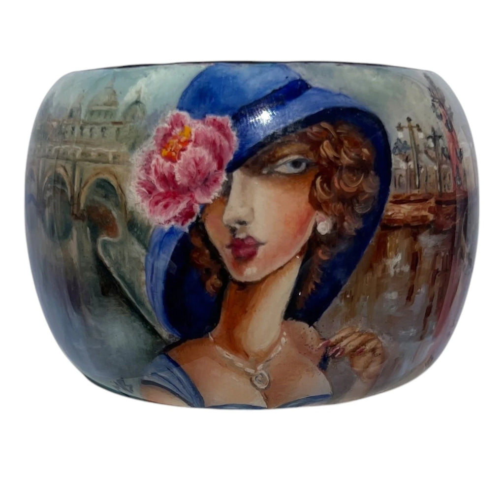 St. Petersburg Hand-Painted Wood Bangle