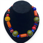 Vibrance Unleashed Vintage Venetian Glass Necklace