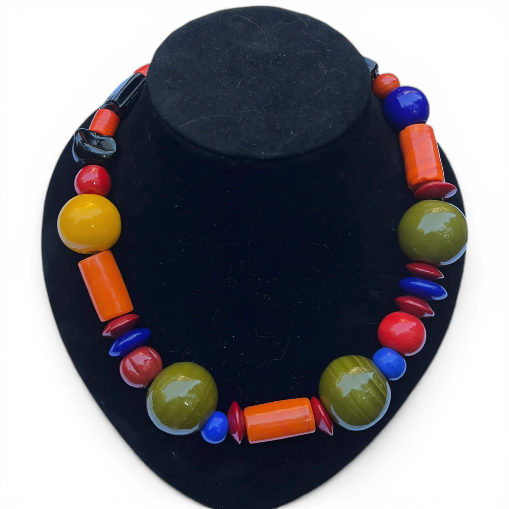 Vibrance Unleashed Vintage Venetian Glass Necklace