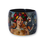 Carnival Hand-Painted Wood Bangle