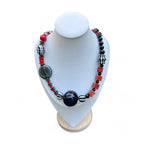 Geometry in Color Vintage Venetian Glass Necklace