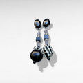 Monochromatic Stack Vintage Glass Earrings