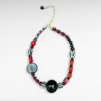 Geometry in Color Vintage Venetian Glass Necklace