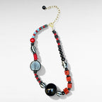 Geometry in Color Vintage Venetian Glass Necklace
