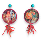 Ruslan & Lyudmila Hand-Painted Earrings