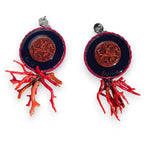 Ruslan & Lyudmila Hand-Painted Earrings