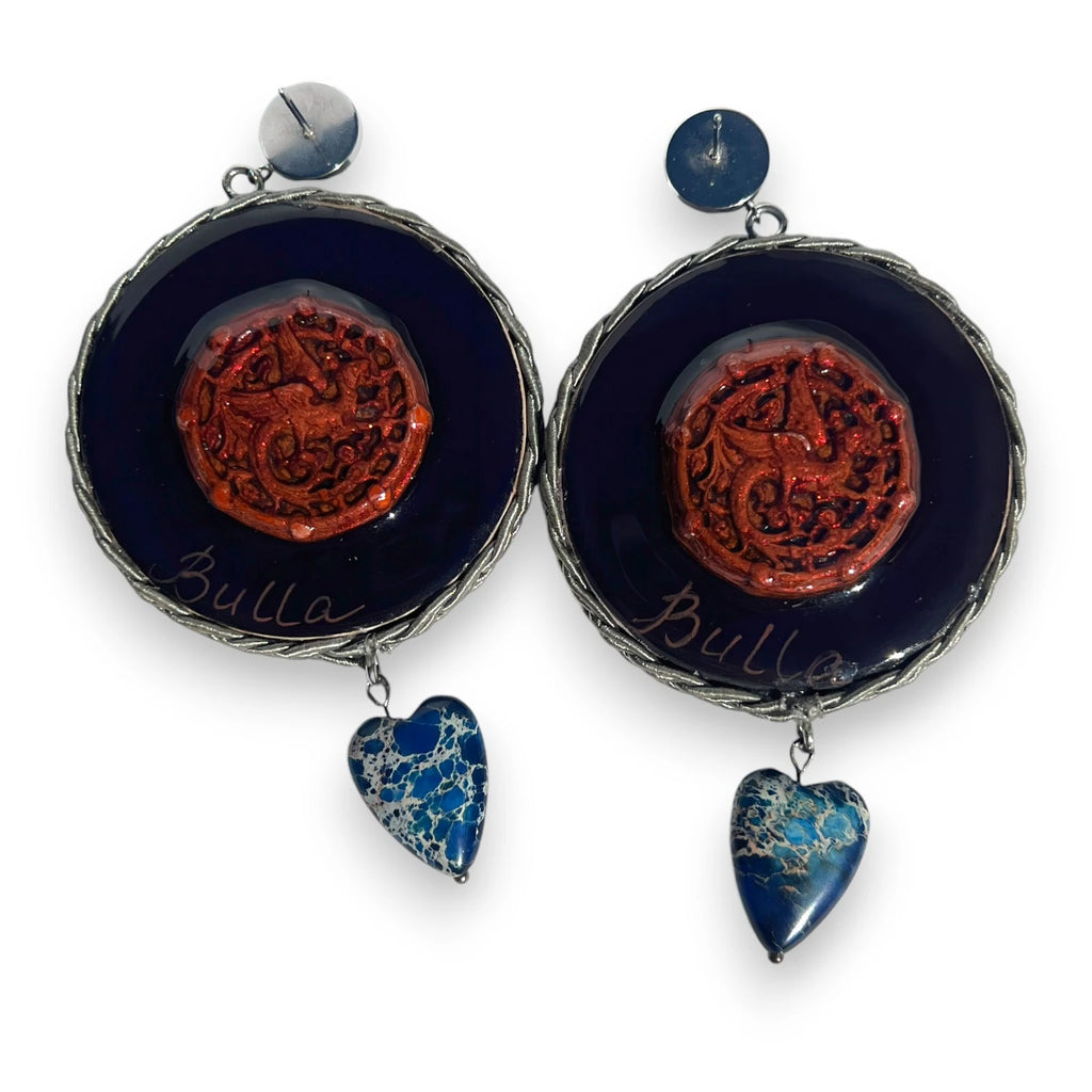 The Swan Princess Hand-Painted Earrings