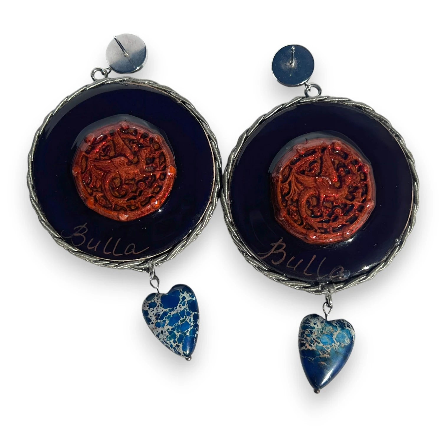 The Swan Princess Hand-Painted Earrings