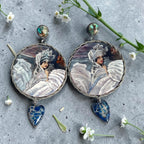 The Swan Princess Hand-Painted Earrings