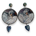 The Swan Princess Hand-Painted Earrings