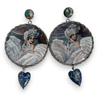 The Swan Princess Hand-Painted Earrings