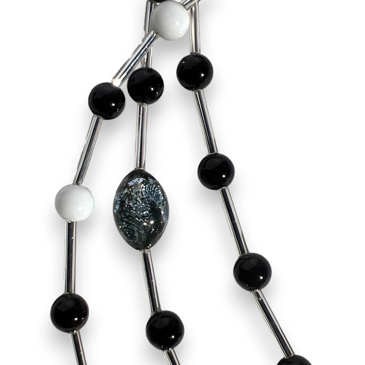 Black Luna Heart Necklace
