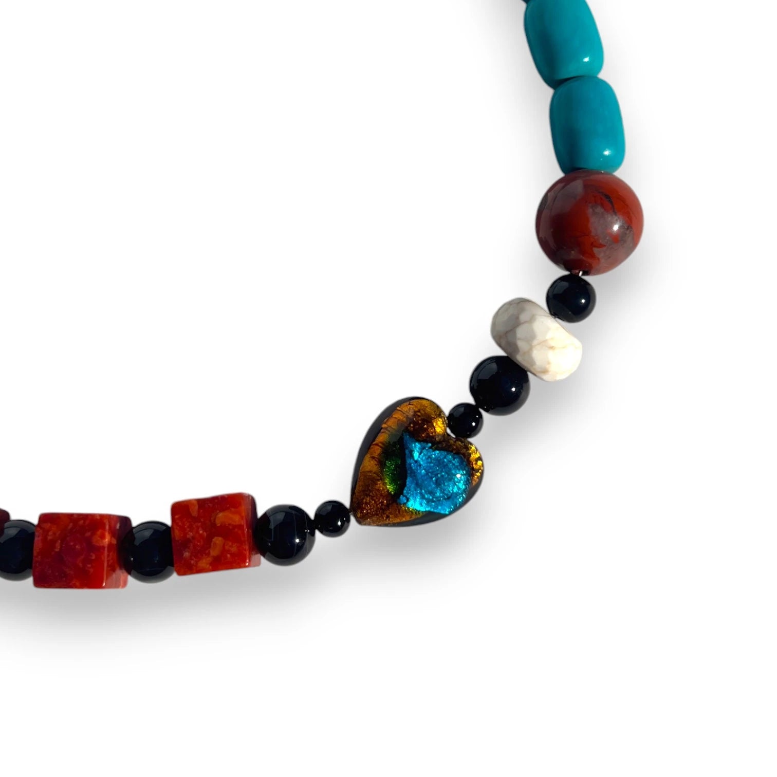 Terra Mare Turquoise and Murano Glass Necklace