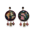 The Love's Messenger Hand-Painted Earrings