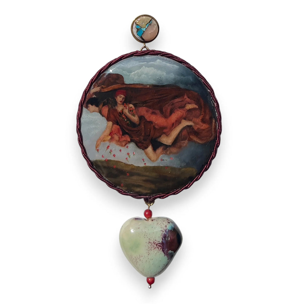 Night and Sleep Hand-Painted Earrings