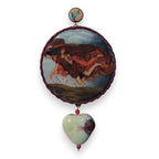 Night and Sleep Hand-Painted Earrings