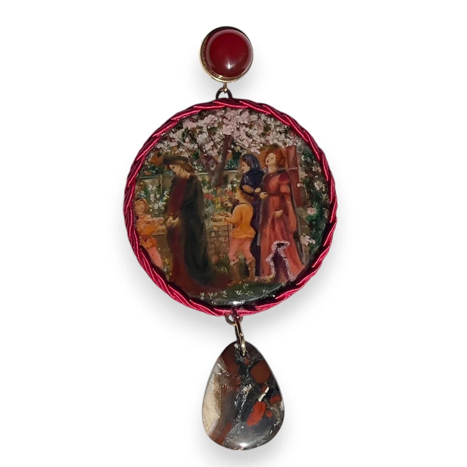 The Enchanted Garden Hand-Painted Earrings
