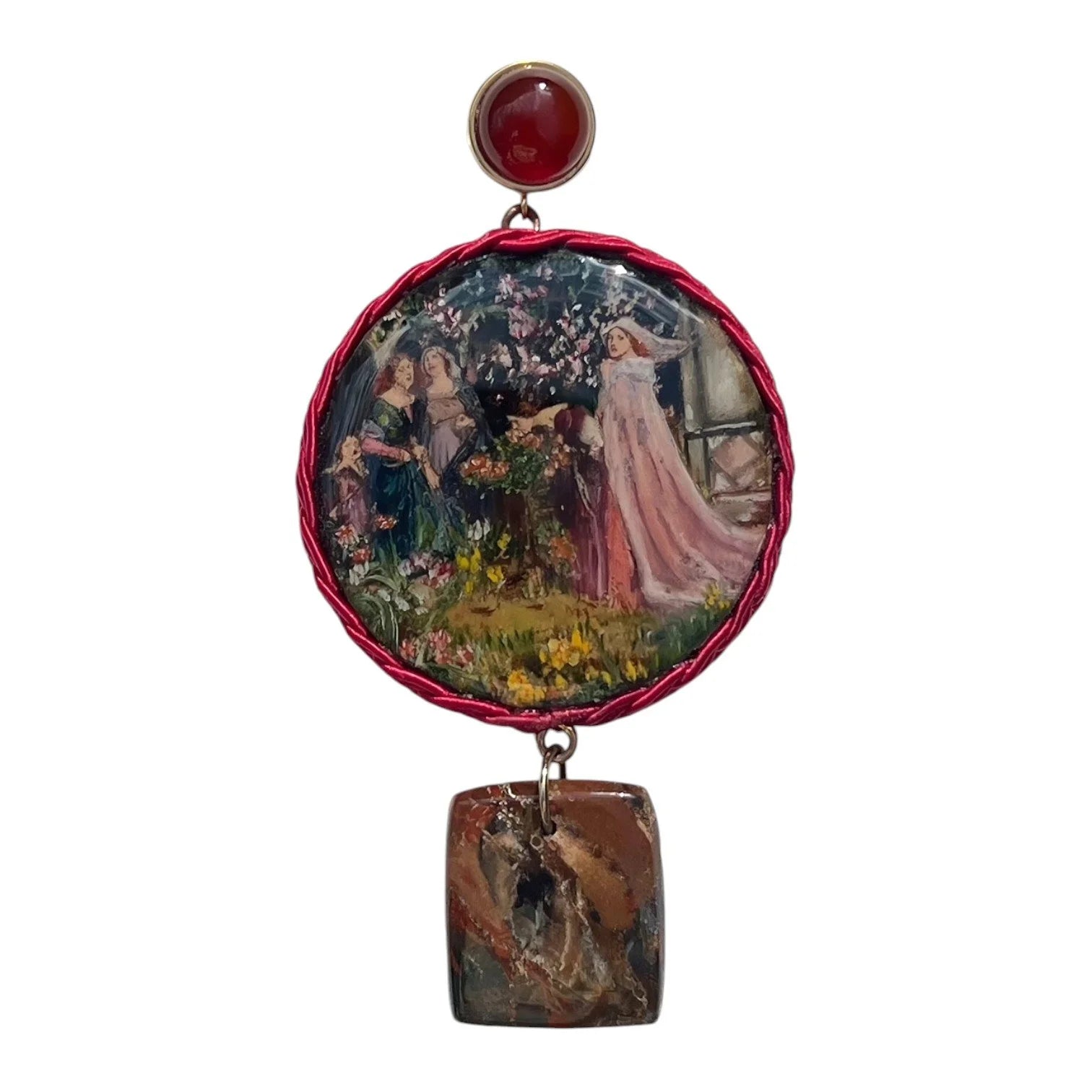 The Enchanted Garden Hand-Painted Earrings