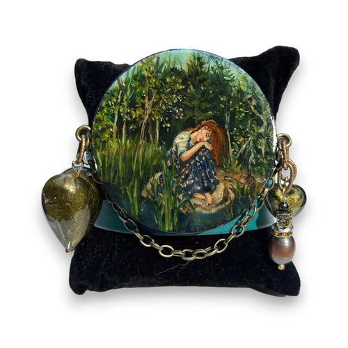 Alenushka Hand-Painted Leather Bracelet