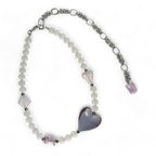 Lavender Caramella Heart Necklace