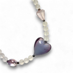 Lavender Caramella Heart Necklace