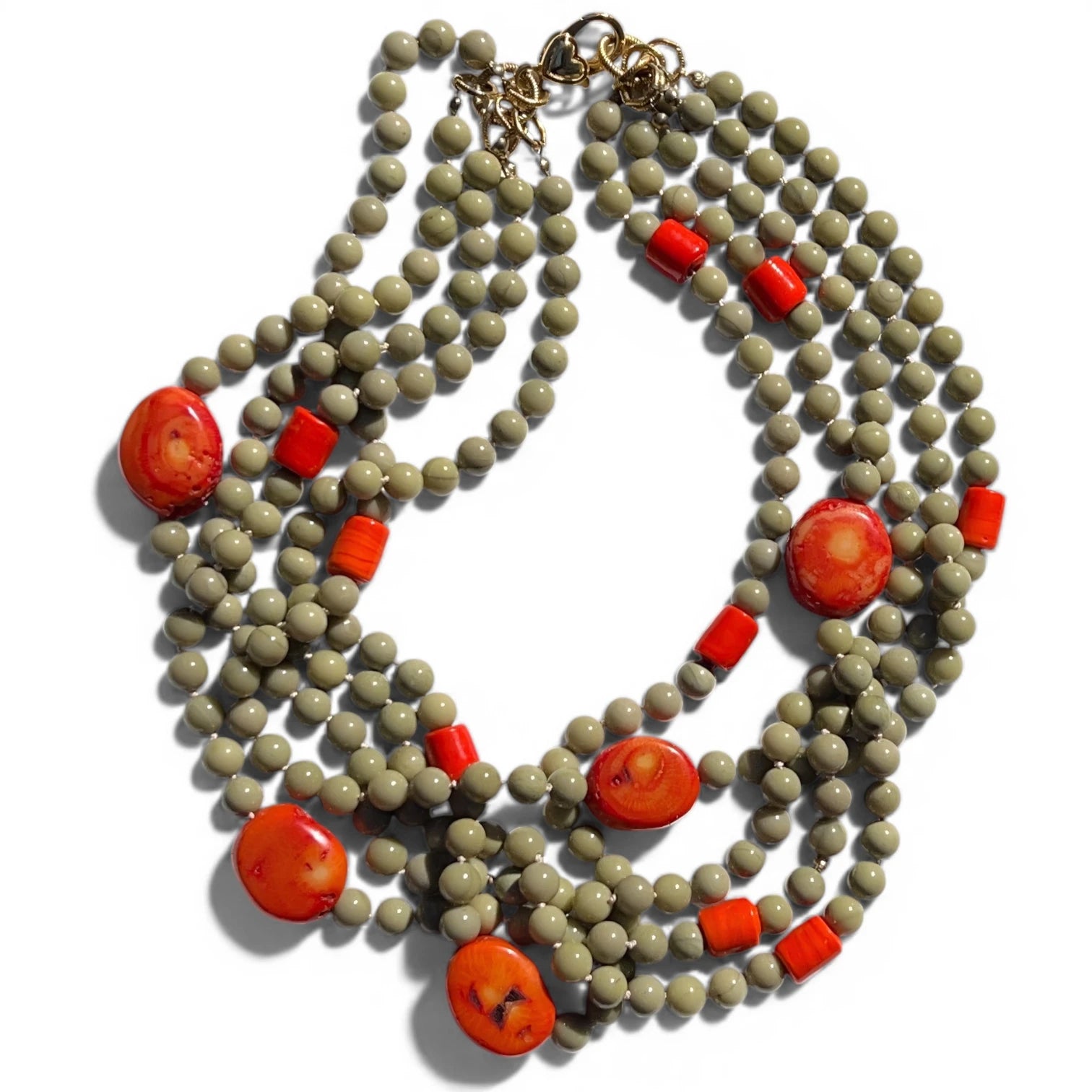 Vibrant Harmony Alashan Agate Necklace