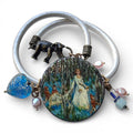 The Fairy Woods Hand-Painted Leather Bracelet