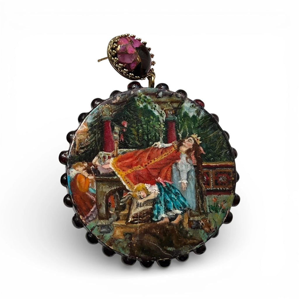 Enchanted Journey Hand-Painted Earrings