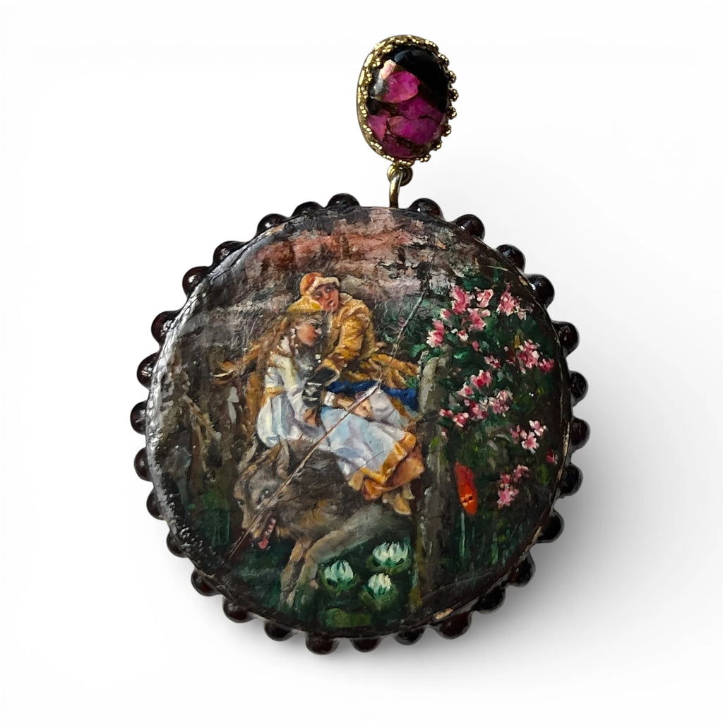 Enchanted Journey Hand-Painted Earrings