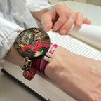 The Lady of Shalott Hand-Painted Leather Bracelet