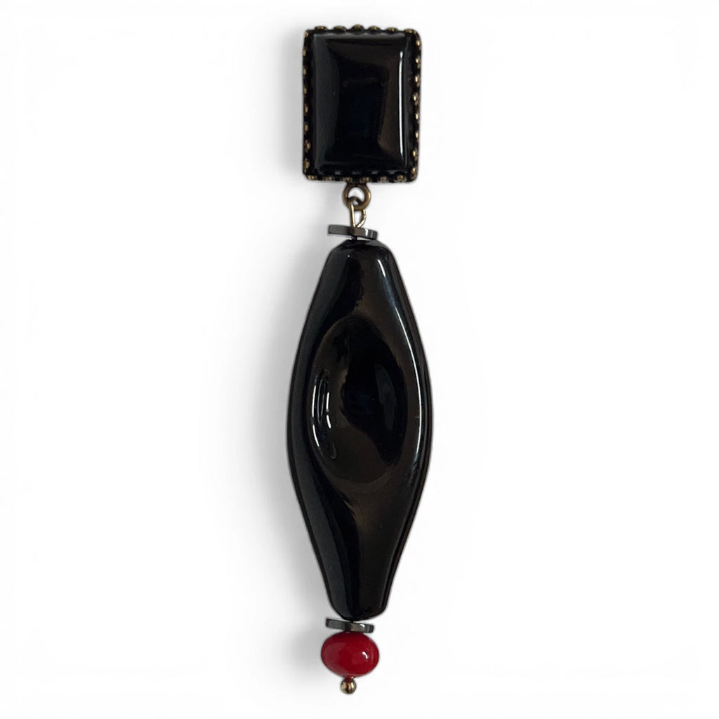Midnight Muse Glass Earrings