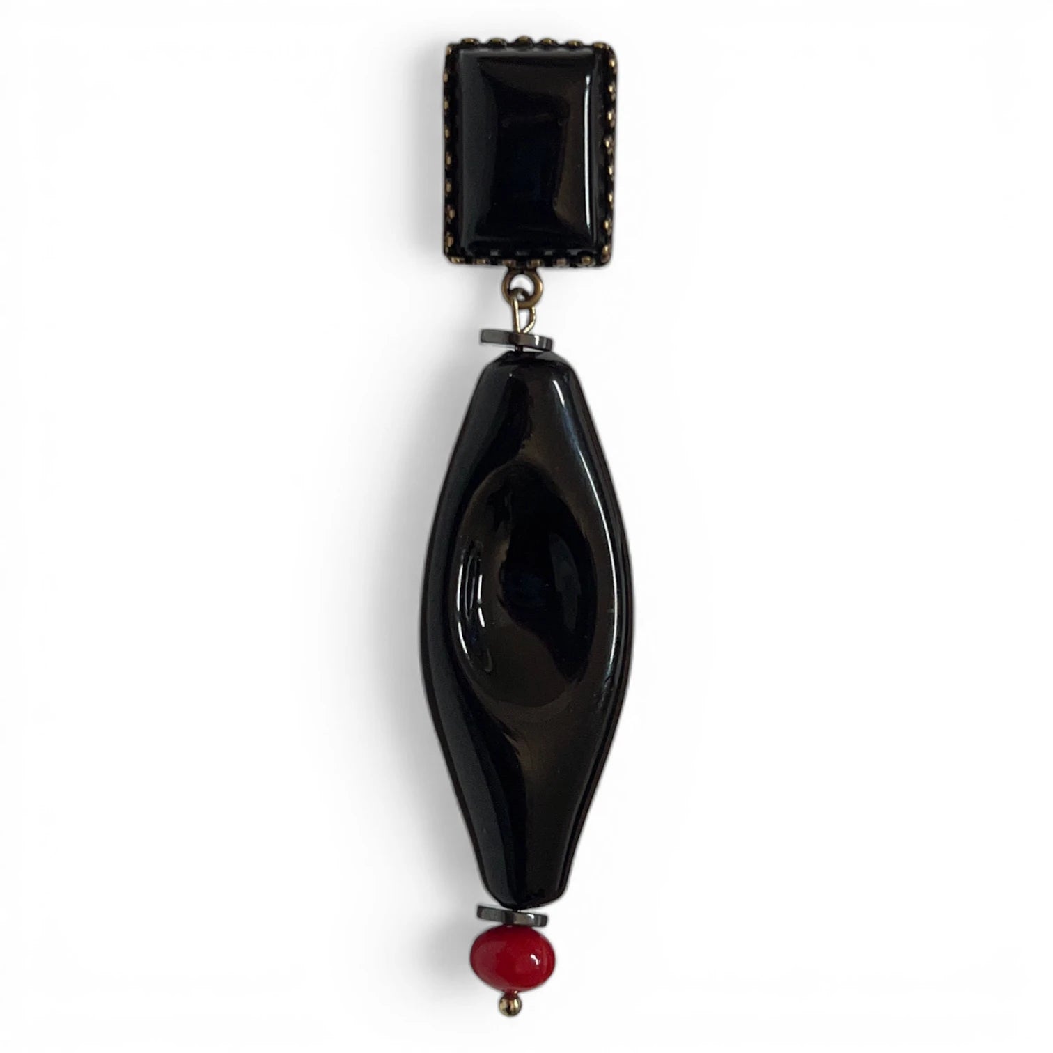 Midnight Muse Glass Earrings