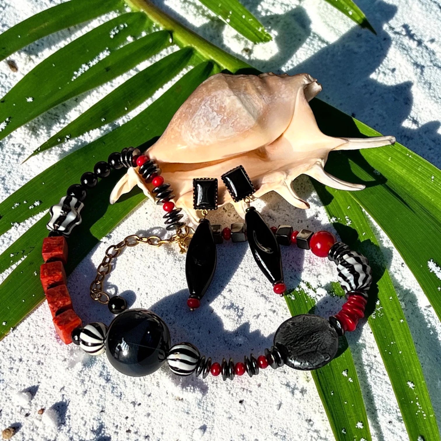 Midnight Muse Glass Earrings