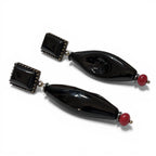 Midnight Muse Glass Earrings