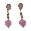 Soft Pink Caramella Heart Earrings