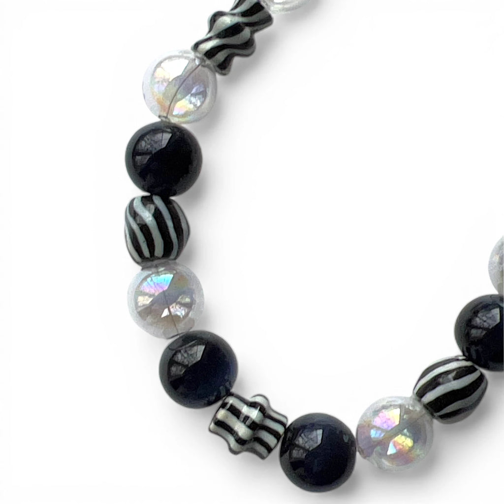 Zebra Heart Necklace
