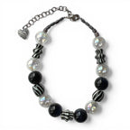 Zebra Heart Necklace