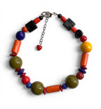 Vibrance Unleashed Vintage Venetian Glass Necklace