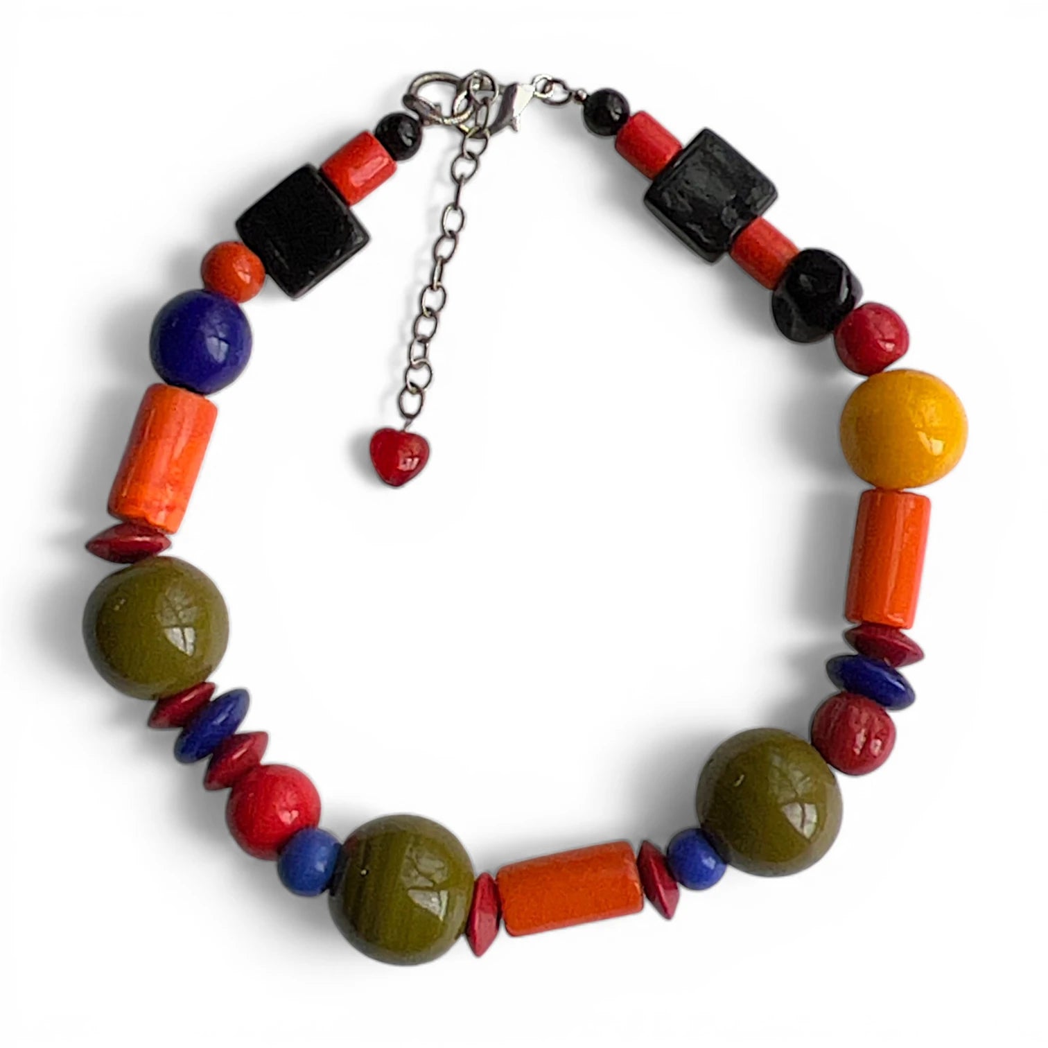 Vibrance Unleashed Vintage Venetian Glass Necklace