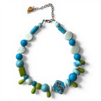 The Azure Tide Vintage Venetian Glass Necklace