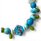 The Azure Tide Vintage Venetian Glass Necklace