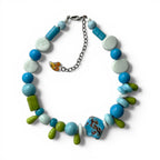 The Azure Tide Vintage Venetian Glass Necklace