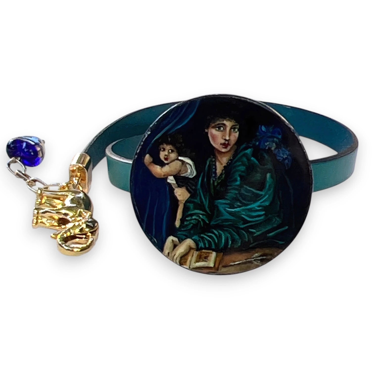 Venus Hand-Painted Leather Bracelet