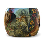 Whispers of Venice Hand-Painted Wood Bracelet