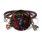 Dance of the Hesperides Hand-Painted Leather Bracelet
