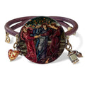Dance of the Hesperides Hand-Painted Leather Bracelet